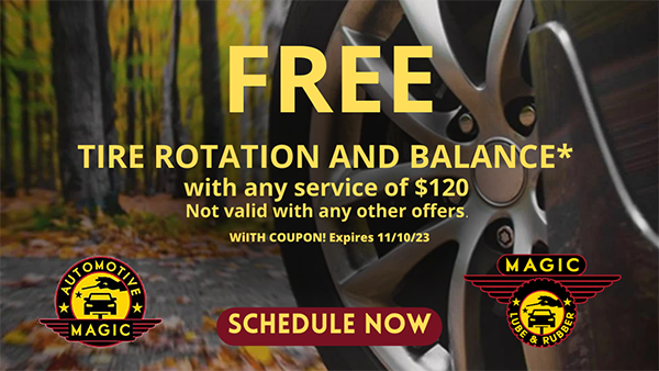 Free Tire Rotation and Balance | Automotive Magic